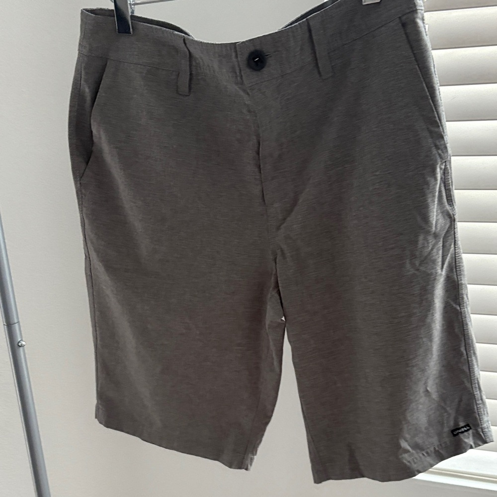 O'Neill Men's Gray Flat Front Shorts